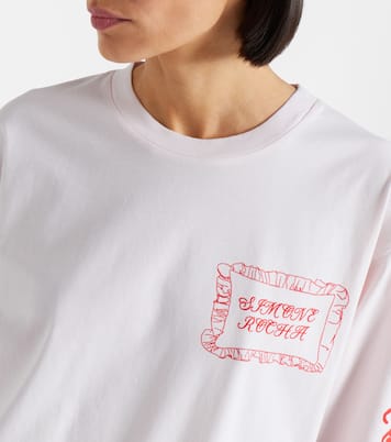 Pillowcase printed cotton jersey T-shirt | Simone Rocha