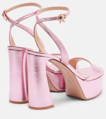 Nancy 110 leather platform sandals | Gianvito Rossi