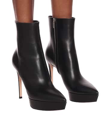 Stivaletti Dasha 120 in pelle con platform | Gianvito Rossi