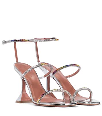 Gilda embellished leather sandals | Amina Muaddi