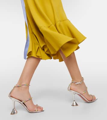 Gilda embellished leather sandals | Amina Muaddi