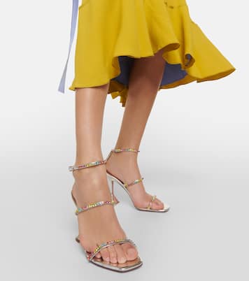 Gilda embellished leather sandals | Amina Muaddi