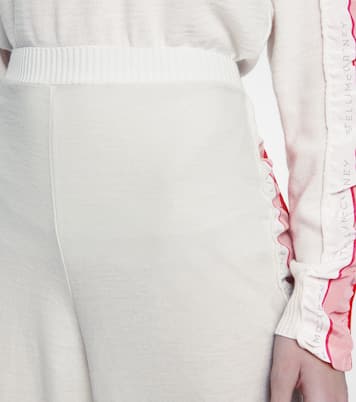 Monogram virgin wool sweatpants | Stella McCartney