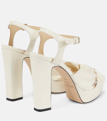Heloise 120 patent leather platform sandals | Jimmy Choo