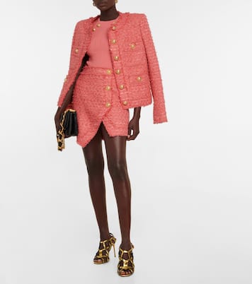 Minifalda de tweed | Balmain