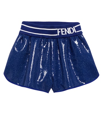 Shorts mit Pailletten | Fendi Kids