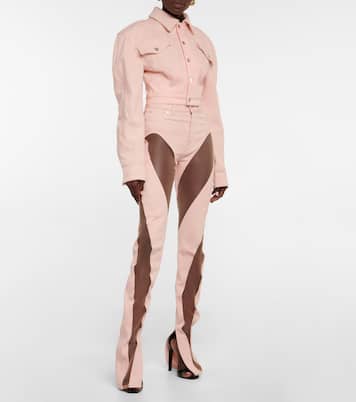 Cropped-Jeansjacke | Mugler