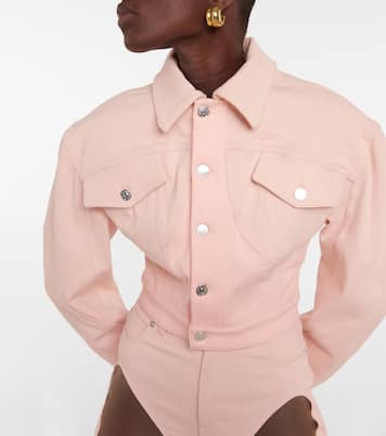Cropped-Jeansjacke | Mugler