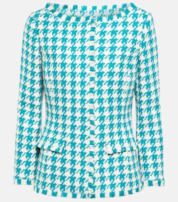 Houndstooth tweed jacket | Oscar de la Renta