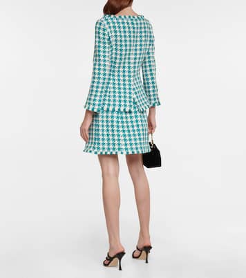 Houndstooth tweed jacket | Oscar de la Renta