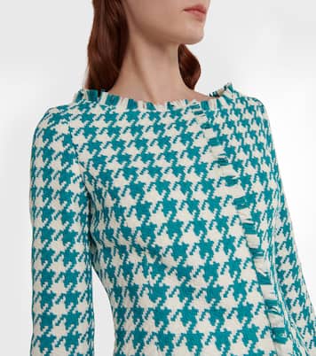 Houndstooth tweed jacket | Oscar de la Renta