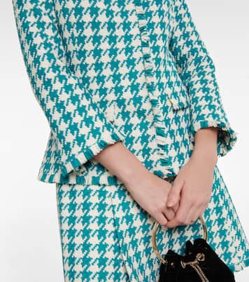 Houndstooth tweed jacket | Oscar de la Renta