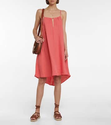 Dora linen minidress | Velvet