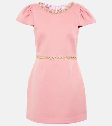 Toinette wool-blend minidress | LoveShackFancy