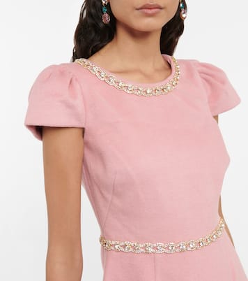 Toinette wool-blend minidress | LoveShackFancy