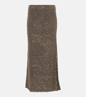 Falda midi Dione con lentejuelas | Altuzarra