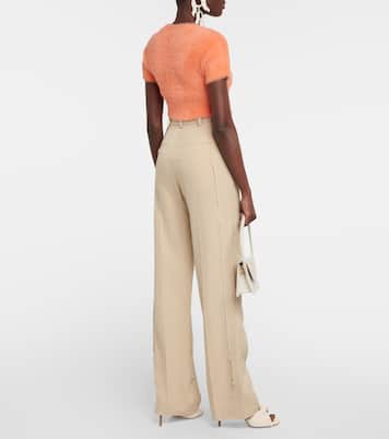 La Maille Neve logo cropped cardigan | Jacquemus