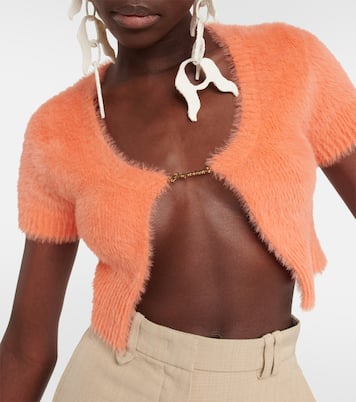 La Maille Neve logo cropped cardigan | Jacquemus