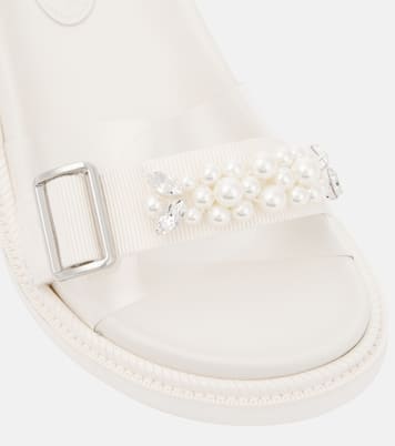 Leather slides | Simone Rocha