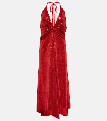 Sequined gathered midi dress | Dodo Bar Or