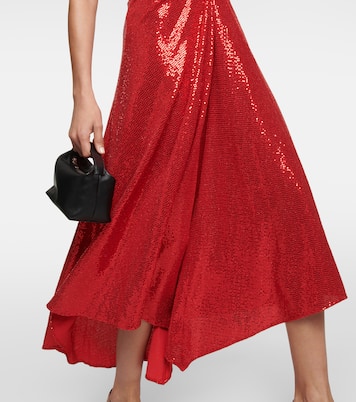 Sequined gathered midi dress | Dodo Bar Or