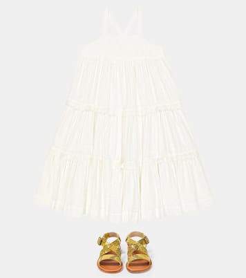 Abito Cherish in cotone con pizzo | Bonpoint