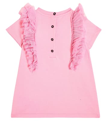 Baby Kleid aus Baumwoll-Jersey | Balmain Kids