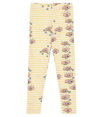 Seashell printed cotton leggings | Mini Rodini