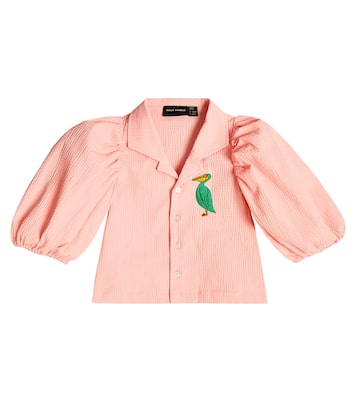 Blusa de seersucker bordada | Mini Rodini