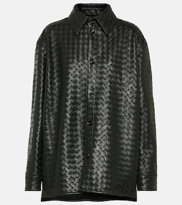 Hemd Intrecciato aus Leder | Bottega Veneta