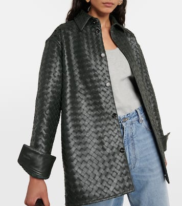 Hemd Intrecciato aus Leder | Bottega Veneta