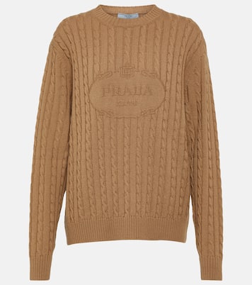 Pullover in cashmere con logo | Prada
