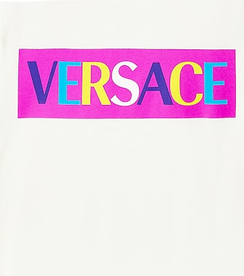 Camiseta en jersey de algodón estampada | Versace Kids
