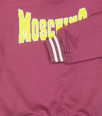 Felpa in jersey di cotone con cappuccio | Moschino Kids