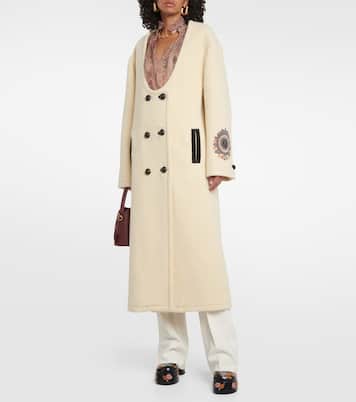 Cappotto in misto lana con ricamo | Etro