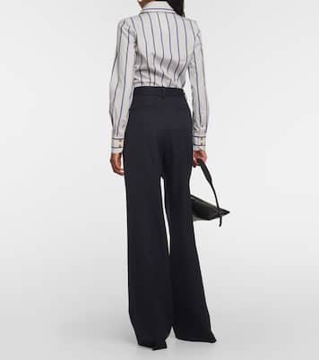 Pantalon ample Flavie en laine vierge | Nili Lotan