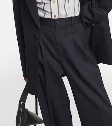 Pantalon ample Flavie en laine vierge | Nili Lotan
