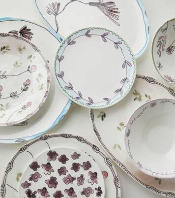 x Marni Camelia Aubergine set of 2 serving plates | Serax