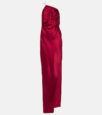 One-shoulder silk charmeuse gown | The Sei
