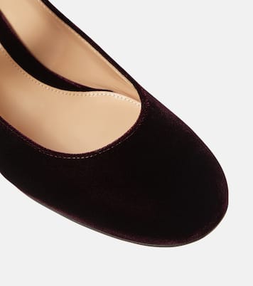 Mary Ribbon 45 velvet pumps | Gianvito Rossi