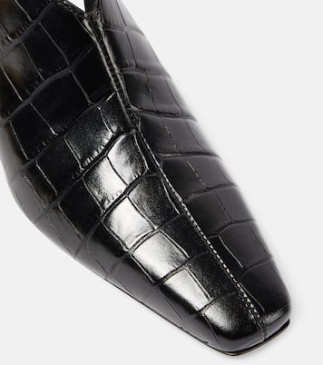 Pumps slingback The Mid Heel Croco in pelle | Toteme