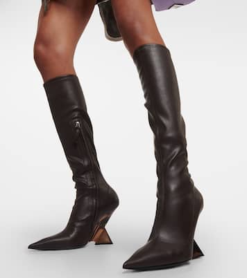 Bottes Cheope en cuir et cuir synthétique | The Attico