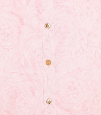 Barocco silk twill dress | Versace Kids
