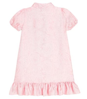 Barocco silk twill dress | Versace Kids