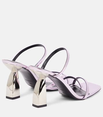 Angel A metallic leather mules | Nodaleto