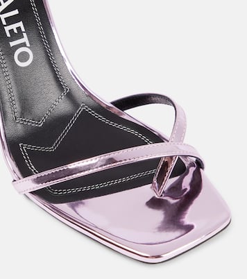 Angel A metallic leather mules | Nodaleto
