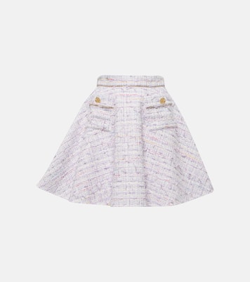 Mini-jupe en tweed de coton mélangé | Nina Ricci