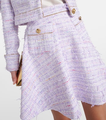Mini-jupe en tweed de coton mélangé | Nina Ricci