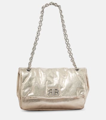 Borsa Monaco Small in pelle metallizzata | Balenciaga
