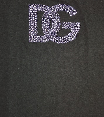 T-shirt DG en coton à ornements | Dolce&Gabbana Kids